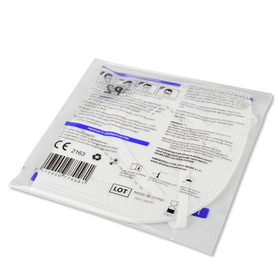 Atemschutzmaske FFP2 - CE2163 - einzeln verpackt (50 St. je Gebinde)