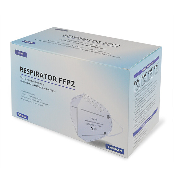 Atemschutzmaske FFP2 - CE2163 - einzeln verpackt (50 St. je Gebinde)